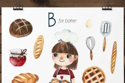 Cute Alphabet Professions. Part 1