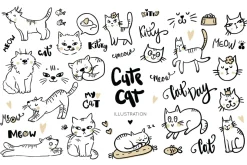 Cute cat illustration