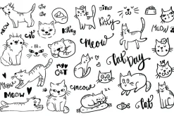 Cute cat illustration