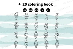 Cute Kawaii School Cones Characters