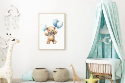Cute Teddy Bear Baby Shower Clipart