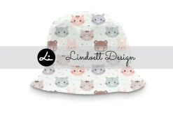 Cute cat, bear and rabbit pattern
