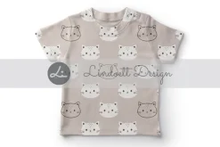 Cute cat, bear and rabbit pattern