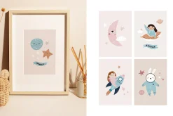 Cute Cosmic Astronaut Girls
