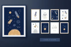 Cute Dinosaur Space Explorer