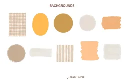 Cute goose illustrations and pattern