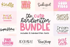 Cute Handwritten Font Bundle