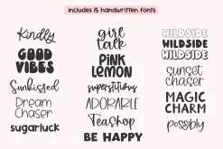 Cute Handwritten Font Bundle