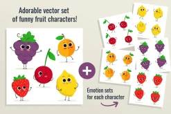 Cute happy fruits - vol.2 :)