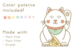 Cute Japanese Brushes for Procreate