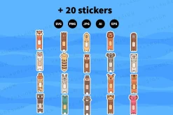Cute Kawaii Animals Bookmarks