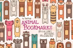 Cute Kawaii Animals Bookmarks