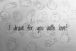 Cute kawaii cat