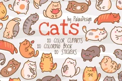 Cute kawaii cat