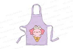 Cute kawaii ice cream animals