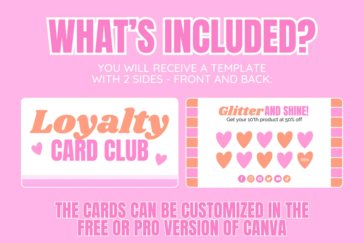 Cute Loyalty Card Template