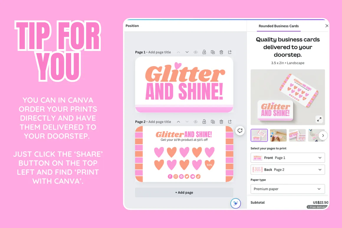 Cute Loyalty Card Template