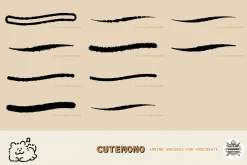 CuteMono Inking Brushes [Procreate]