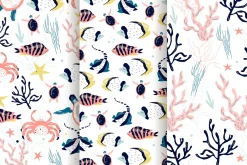 8 cute sea bottom patterns