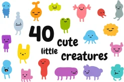 Cute tiny monsters