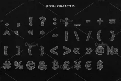 Cutout Paper Letter, Number, Symbols