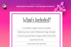 CV Resume Template Design With Photo