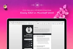 CV Resume Template Design With Photo