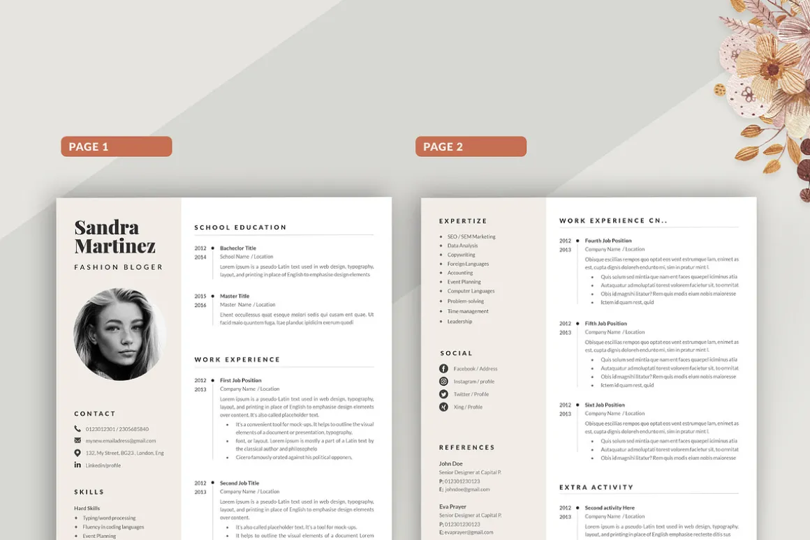 Cv Template Word
