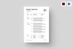 CV | MS Word & Indesign