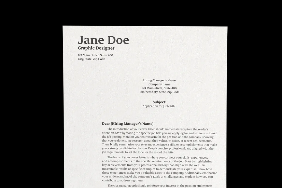 CV/Resume & Cover Letter Template_03