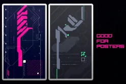 Cyberpunk Backgrounds Set