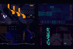 Cyberpunk Backgrounds Set