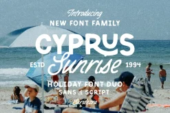 Cyprus Sunrise - Holiday Font Duo