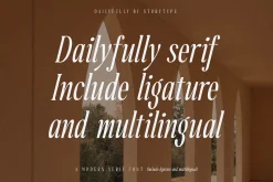Daily Fully A Modern Serif Font