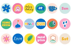 110+ DAILY STICKERS VECTOR SET