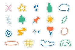 110+ DAILY STICKERS VECTOR SET