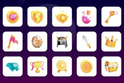 3D Animated Game Elements Icon Set