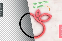 3D Apple Editable Text Effect