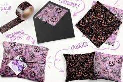 Dark and Cute Halloween Patterns