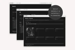 Dark Mode Notion Planner Template