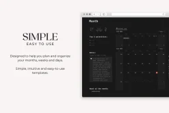 Dark Mode Notion Planner Template