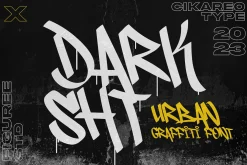 Darksht - Urban Graffiti Font