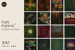 Dark Tropical Social Media Bundle