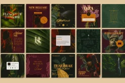 Dark Tropical Social Media Bundle