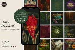 Dark Tropical Social Media Bundle