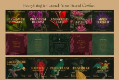 Dark Tropical Social Media Bundle