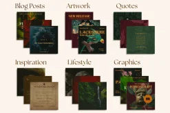 Dark Tropical Social Media Bundle