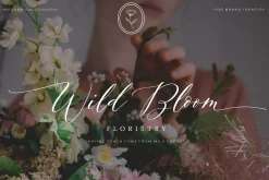 Darling Peach Wedding Heart Script