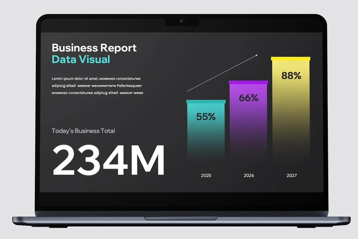 Data Visual Infographic Powerpoint