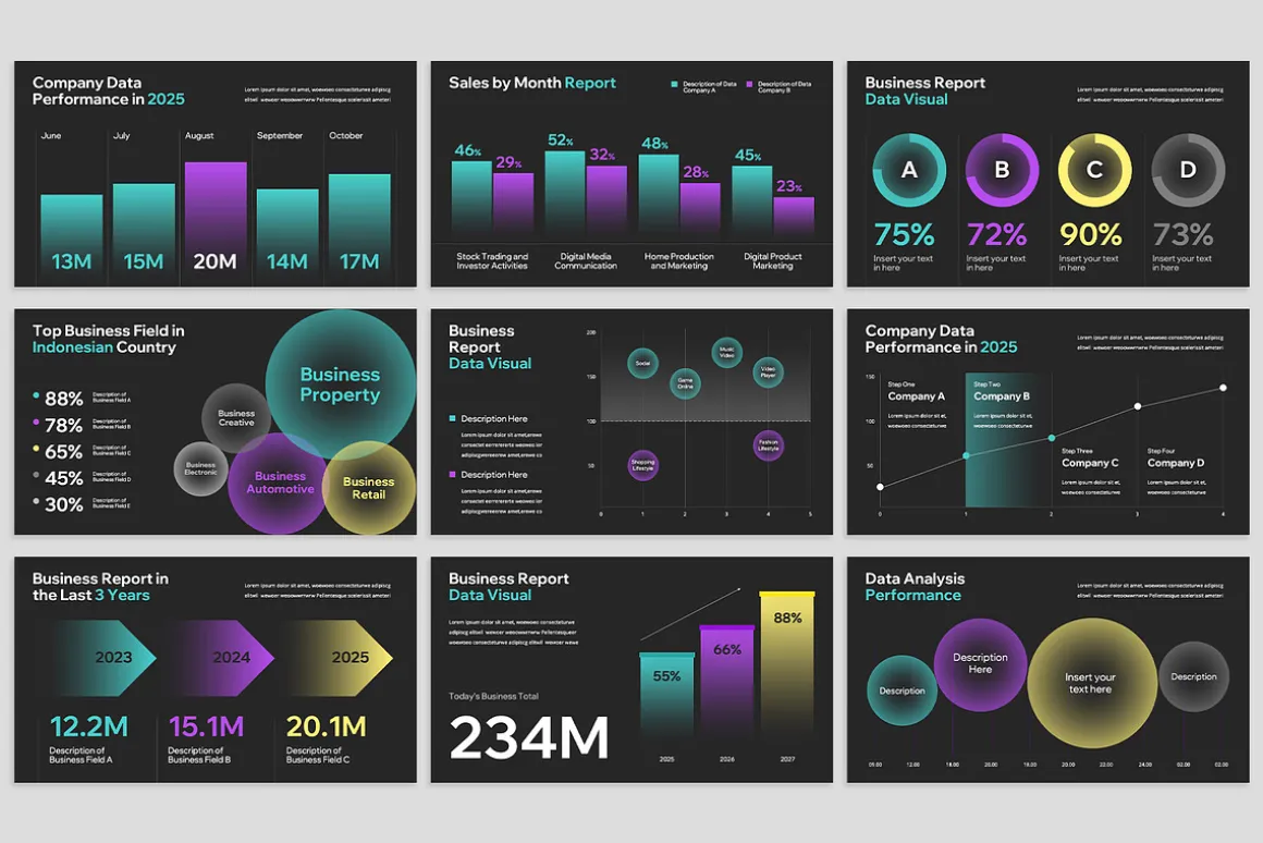 Data Visual Infographic Powerpoint